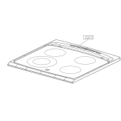 Dessus vitrocératmique (repère  3003)