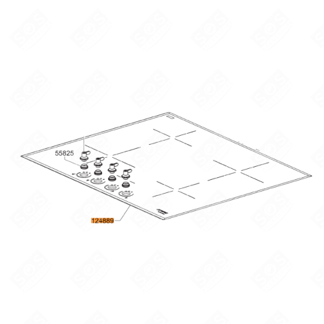 DESSUS INDUCTION KOCHPLATTEN, HERDPLATTEN, KOCHFELD - 695617678