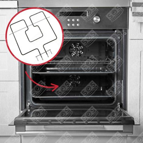 HEIZELEMENT OBERHITZE BACKOFEN, KÜCHENHERD - 480121104184
