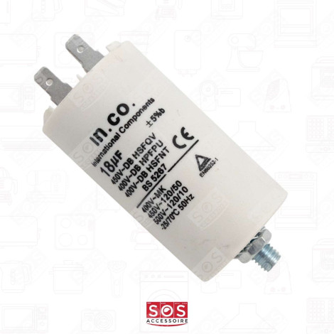 KONDENSATOR 18 MF WASCHMASCHINE - 481912118285