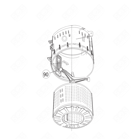 RÉSISTANCE 1800W WASCHMASCHINE - 73940