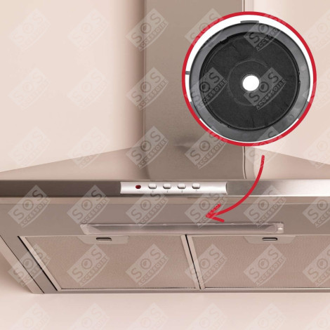 FILTRE CHARBON ROND TYPE 210 ( DUNSTABZUGSHAUBE - 484000008655