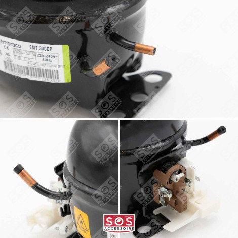 KOMPRESSOR EMT30CDP R600A 1/10 HBP KÜHLSCHRANK, GEFRIERSCHRANK - EMT30CDP