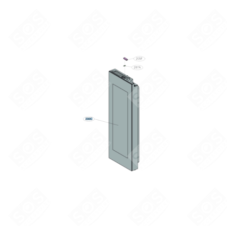 PORTE (PARTIE RÉFRIGÉRATEUR) KÜHLSCHRANK, GEFRIERSCHRANK - ADD30046805
