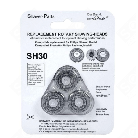 TETES RASOIR SH30 RASIERAPPARAT, HAARSCHNEIDEMASCHINE - SH3050