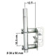 FIXATION DE CHEMINÉE SIMPLE À ÉTRIER FERNSEHER & TV - 002303