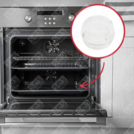 GLASABDECKUNG FÜR BACKOFENLAMPE BACKOFEN, KÜCHENHERD - 00647309, 00424086