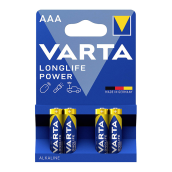 Satz von 4 AAA LR03 Alkalibatterien