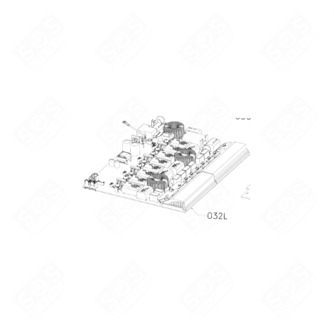 MODULE PUISSANCE VIERGE TABLE DE CUISSON COTE GAUCHE D'ORIGINE KOCHPLATTEN, HERDPLATTEN, KOCHFELD - 14016632722/5