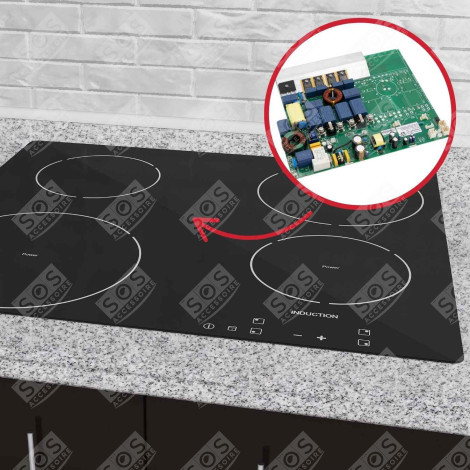 MODULE PUISSANCE VIERGE TABLE DE CUISSON COTE GAUCHE D'ORIGINE KOCHPLATTEN, HERDPLATTEN, KOCHFELD - 14016632722/5