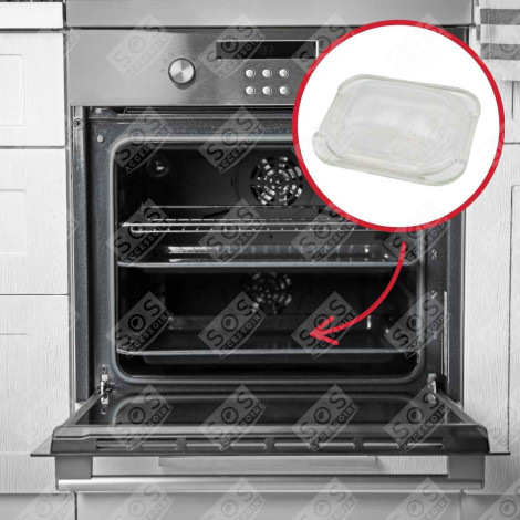 LAMPENABDECKUNG, ORIGINAL BACKOFEN, KÜCHENHERD - 00187384, 00174079