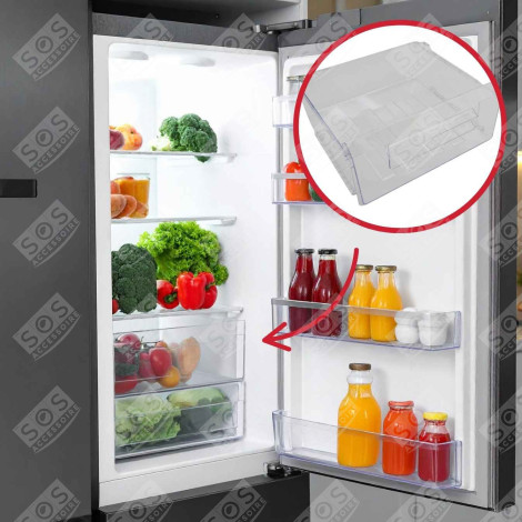 TIROIR SUPÉRIEUR D'ORIGINE KÜHLSCHRANK, GEFRIERSCHRANK - AS0080320