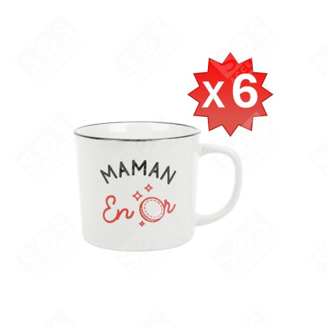 TASSES MAMAN EN OR X6 D'ORIGINE KÜCHENUTENSIL - 534093