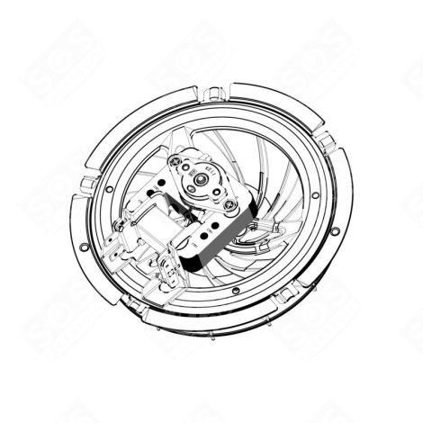 VENTILATEUR DE REFROIDISSEMENT D'ORIGINE MIKROWELLE, MIKROWELLENHERD - 14021898701
