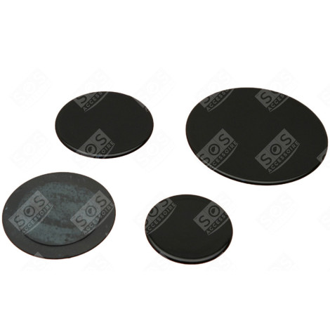 LOT DE 4 CHAPEAUX DE BRÛLEUR COMPATIBLE BACKOFEN, KÜCHENHERD - 50247380004