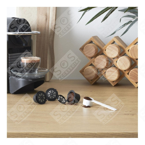 KIT DE 3 CAPSULES RÉUTILISABLES NESPRESSO D'ORIGINE KAFFEEMASCHINE, ESPRESSOMASCHINE - KA4556