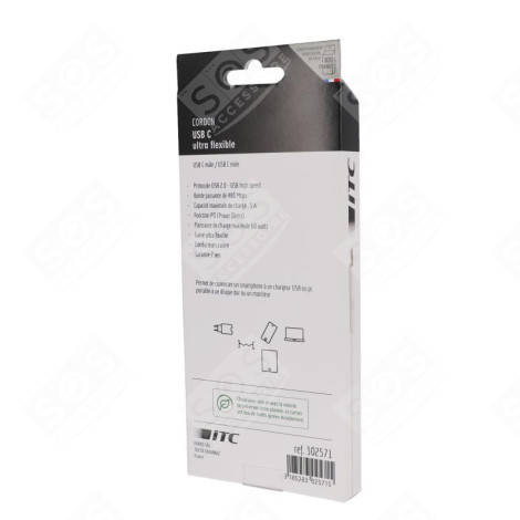 CÂBLE USB 2.0 HIGH SPEED 2 M 60 W INFORMATIK, COMPUTER - 2166.884