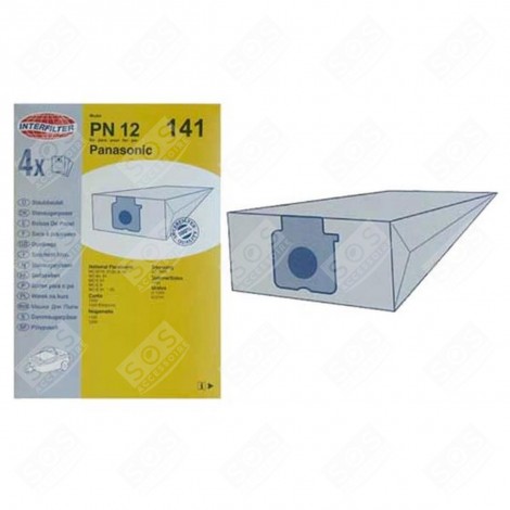 SCHACHTEL MIT 4 PAPIER-BEUTELN STAUBSAUGER - 09719493