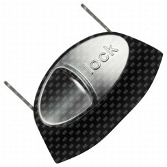 Schiebeschloss silber/blau (Original)