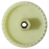 große gezahnte Riemenscheibe + Mutter