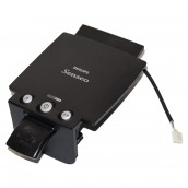 Schwarzhaube mit Knöpfen