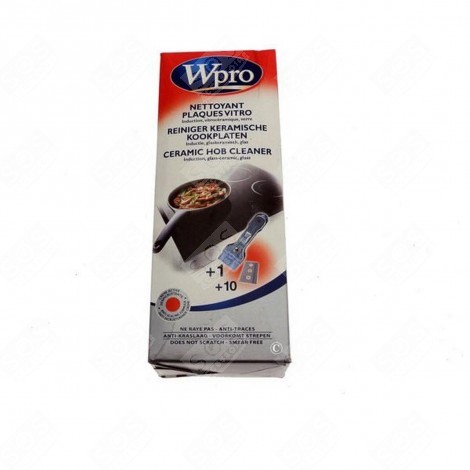 VITROCERAMIK-KIT BESTEHEND AUS 1 ORIGINAL-REINIGUNGSCREME 250 ML (VTC101) + 1 KRATZER (SCR200) + 10 KLINGEN (LGV009) KOCHPLATTEN, HERDPLATTEN, KOCHFELD - 481281729989