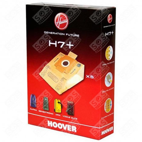 5 STAUBSAUGERBEUTEL H7 FÜR ALPINA ARIA SENSOTRONIC VOGUE ELITE STAUBSAUGER - 09026177