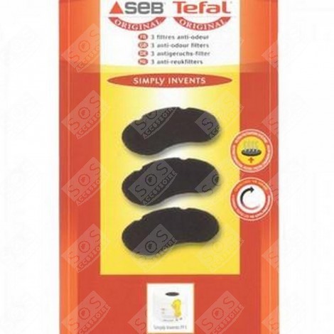 LOT DE 3 FILTRES FRITTEUSE - XA500025