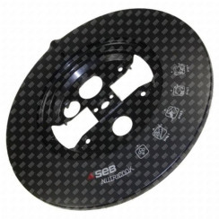 Deckelflansch schwarz