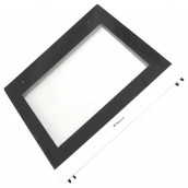 Innere Backofentürscheibe mit Edelstahlrahmen