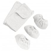 Jeu de chifonnettes ( 3 bonnettes + 2 serpillères)