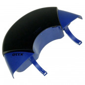 Blauer Deckel des Staubfachs