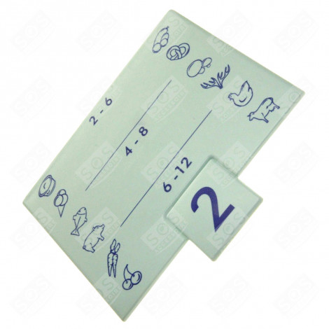 SCHUBLADE VORDERSEITE 120X110X5 MM ORIGINAL KÜHLSCHRANK, GEFRIERSCHRANK - 7430214, 7402534