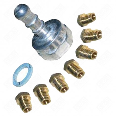 SATZ VON DÜSEN, GEBLÄSE-GAS-BUTAN/PROPAN BACKOFEN, KÜCHENHERD - 71X2051