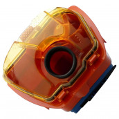 Roter Auffangbehälter