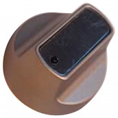 Programmwahlknopf Edelstahl, original