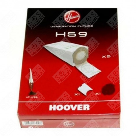 5ER PACK STAUBSAUGERBEUTEL + 1 FILTER H59 ATHYSS STAUBSAUGER - 35600279