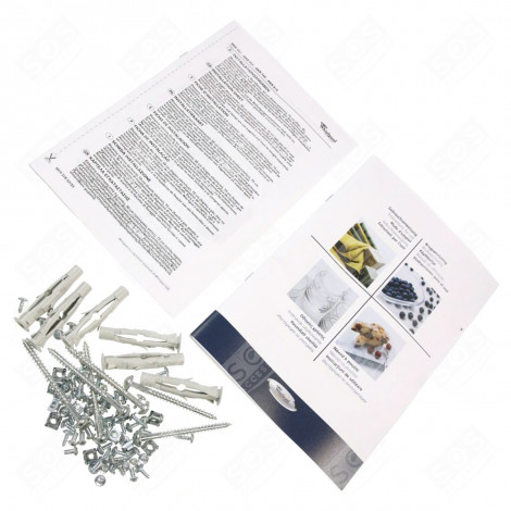 MONTAGESET FÜR ABLUFTROHR, ORIGINAL DUNSTABZUGSHAUBE - 480122101196