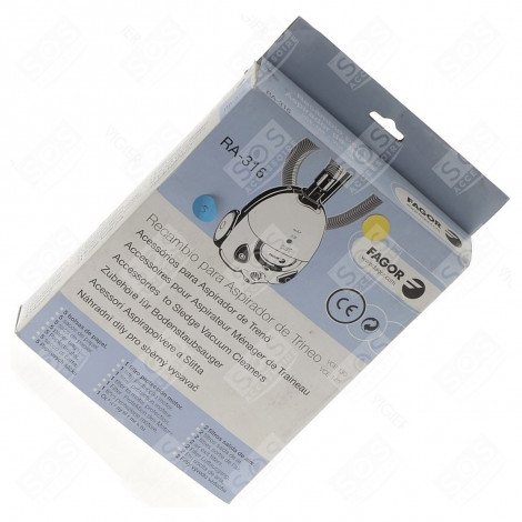 SCHACHTEL MIT 5 BEUTELN + 1 MOTORFILTER + 2 ABLUFTFILTERN STAUBSAUGER - 95X8227