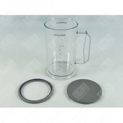SET MIT 750ML DURCHSICHTIGEM RÜHRSCHÜSSEL + DICHTUNG + DECKEL KÜCHENMASCHINE - KW714803
