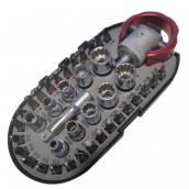 Satz mit Steckdosen und Aufsätzen