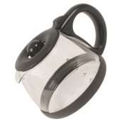 Kanne schwarz mit Deckel