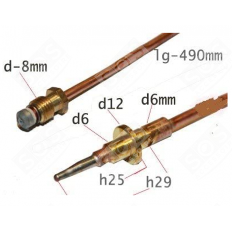 THERMOELEMENT KOCHPLATTEN, HERDPLATTEN, KOCHFELD - 76X7187