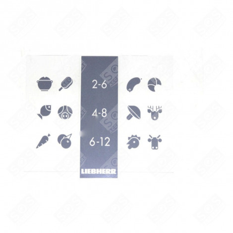 KÜHLSCHRANK INFOPLATTE KÜHLSCHRANK, GEFRIERSCHRANK - 7432400, 743240000