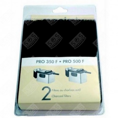 SET MIT 2 AKTIVKOHLE-FILTERN FRITTEUSE - 17027