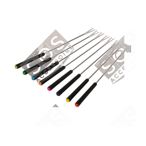 LOT DE 8 FOURCHETTES RACLETTE, TISCHGRILL, WOK - TS-01020020
