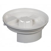 Weiße Auffangschale für Saft