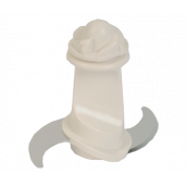 Messer des Fleischwolfs weiß