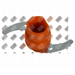 Orange geriffeltes Messer