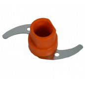 Orange geriffeltes Messer